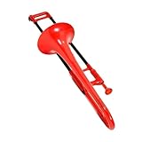 Anfängerposaune Mini-Posaune Aus Kunststoff Blechblasinstrument Alt-Es-Stimmung Für Anfänger Für Spielen Bei Der Prüfung(Red)