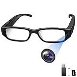 Nisanmoon Brille Sportkamera HD 1080P Brille Mini-Actionkamera, Kleine Actionkamera, Tragbare Brillen-Videokamera unterstützt das Aufnehmen von Fotos und Videos für Fahrrad- und Outdoor-Aktivitäten