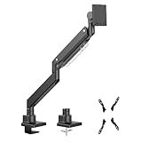 Maclean Doppelarm-Monitorhalterung mit Gasfeder für 17-57' Zoll Bildschirm bis zu 27kg | Tragarm, Tischhalterung, Höhenverstellbar, Schwenkbar, Neigbar, Drehbar VESA 75x75, 100x100, 200x,100, 200x200