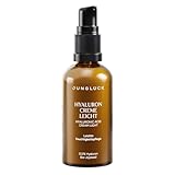 JUNGLÜCK Hyaluron Creme Hochdosiert Gesicht Leicht - Anti Aging Feuchtigkeitscreme mit Hyaluronsäure - Tages- & Nachtcreme mit BIO Aloe Vera und Squalan - Spendet intensiv Feuchtigkeit
