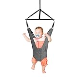 DREAMADE Baby Türhopser, Babyschaukel mit Stabiler Türrahmenklemme, Einstellbares Baby Tür Schaukel, Baby Trainingsgerät aus Stoff und Eisen mit starker Tragfähigkeit für Baby 6-12 Monate (Grau)