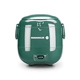 REISHUNGER Mini Reiskocher, waldgrün | 0,3 L - 1-2 Portionen | hochwertige Keramikbeschichtung - Premium Topf | Handliche Größe für kleine Haushalte und unterwegs