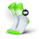 INCYLENCE High-Viz Laufsocken mit Reflektoren – funktionell und atmungsaktiv für maximale Sichtbarkeit, 1 Paar (DE/NL/SE/PL, Numerisch, 39, 42, Regular, Regular, V3 Green)