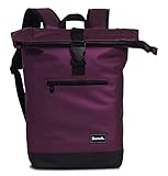 Fabrizio Bench Hydro Roll Top Rucksack Kurierrucksack Daypack Backpack 64175, Farbe:Brombeer Rot