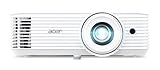 Acer X1528 DLP-Beamer - 1080p Full HD (1.920 x 1.080 Pixel), 5.200 ANSI Lumen, 10.000:1 Kontrast, 3D, Keystone, 1x 3 Watt Lautsprecher, HDMI (HDCP), weiß, Home Cinema/Business