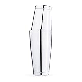 barmate Boston Cocktail Shaker aus Edelstahl und extra beschwert, hochwertiges Barzubehör, 2-teilig, 750ml