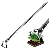 Gartenhacke Hacke, Gartenhacke mit Stiel, Edelstahl Pendelhacke, Gartenwerkzeug Wiedehopfhacke, Steigbügelhacke zum Pflanzen von Gemüse, für lockern,Lüften undJäten des Bodens 1.6M