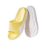 Badeschlappen Hausschuhe for Frauen und Männer Mode Fashion Fashion Bottom Eva Offene Zehe Weiche Hausschuhe Rutschfeste Dusche Spa Bad Pool Gym House Sandalen for Innen- und Außenbereich Badelatschen