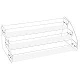 3 Stufen Nagellack Aufbewahrung Organizer strapazierfähiges transparentes Acryl-Nagellack-Ausstellungsständer Kosmetikständer-Lagerregal für Lippenstift, Kosmetikpinsel, Schmuck usw