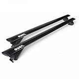 Owen Dachträger 3.0 Pro Schwarz 120cm - für geschlossene & bündige Reling | 90 kg Tragkraft | 2 min Montage | TÜV & GS Zertifiziert |Top-Performance Relingträger für Ihr Auto