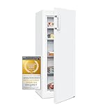 Exquisit Gefrierschrank GS5231-NF-H-040D weiss | Gefrierschrank NoFrost 161 L Volumen | Tiefkühlschrank 3 Schubladen | Gefrierschrank Gross Schnellgefrieren