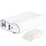 Blumtal Nackenstützkissen - Orthopädisches Kissen - Memory Foam Kissen - Oeko-TEX zertifiziertes Kopfkissen Nackenschmerzen - ergonomisches Kopfkissen Seitenschläfer - Nackenkissen Bett - Neck Pillow