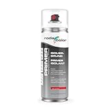 Isoliergrundierung weiss Sprühlack - 400ml Spraydose - Zur Absperrung von Schimmel, Wasserflecken, Nikotin, Teer, Bitumen - Spezial Grundierung - Innen und Aussenbereich ideal für Decken und Wände