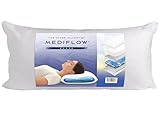 Mediflow Wasserkissen - Elite Collection Faserkissen Orthopädisches Kissen zur Linderung von Nackenschmerzen Verstellbares Wasserkissen zum Schlafen, Weiß (40 x 80 cm)