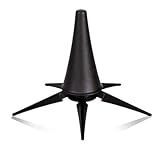 Vyanveo Klarinettenständer Faltbar ABS Trompetenständer mit 5 Beinen, Leicht Querflötenständer für A und B Klarinette, für Oboen, Flöten, Klarinette, Schwarz, 10,5x18,5cm