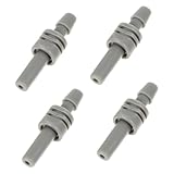 MUCKLILY 4 Stück Blutdruckmessgerät Manschettenadapter Arm Manschetten Anschluss Zubehör aus Langlebigem Abs Kompatibel mit Oberarm Blutdruckmessgeräten Einfach zu Reinigen Zufällige Farbe