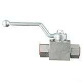 Kugelhahn, 2-Wege-500 bar, Karbonstahl, Hochdruck-Hydraulikkugelhahn, Gas, Öl, Wasser für Hochdruck-Hydrauliksysteme (NPT 7,6–20,3 cm)
