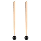 1 Paar Gummi Xylophon Mallet Percussion mit Holz Griff Schlägel Percussion Sticks Gummi Schlägel Sticks mit Holz Griff