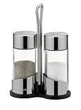 Tescoma Salz und Pfefferstreuer Edelstahl und Glas, Gewürzstreuer-Set aus Salzstreuer und Pfefferstreuer CLUB, Tischset für den Esstisch zu Hause oder für Gastronomien