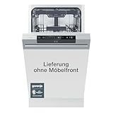 Gorenje GI 561D 10 S Integrierbarer Geschirrspüler / 45cm / 5 Programme/ Vollständiger Überlaufschutz / 11 Maßgedecke / Automatische Türöffnung / Multifunktionaler Unterkorb, Einbau, Edelstahl, Silber