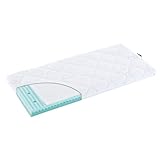 TRÄUMELAND Wiege Matratze AIR 50x90x7 cm eckig, atmungsaktive Baby Matratze, Öko-Tex 100 zertifiziert, hautfreundlich, allergikergeeignet, Made in Austria
