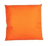 JACK 45x45cm Outdoor Lounge Kissen Dekokissen inkl. Füllung Wasserabweisend Sitzkissen Garten Stuhl Lotus Effekt, Farbe:Orange