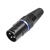 Adam Hall Connectors 3 STAR DMX T 3 XLR Stecker 3-Pol | mit Abschlusswiderstand