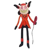 Metaparty Hotel Plüsch Alastor Plüschtier, Alastor Plush Toys,45 cm weiche Plüschpuppe für Kinder und Erwachsene, niedliche super weiche gefüllte Kissen, Geschenk für Fans des Spiels (rot)