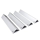tuning-art GA07 Gasgrill Brennerabdeckung Edelstahl kompatibel mit Napoleon Grill Rogue 525er Freestyle 425er Prestige Pro 500er | Brennerschutz | Passgenau, Farbe:4er Set Matt Bulle