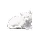 Rayher 3322100 Styropor-Katze, liegend, 14 cm