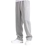 Sport Hose Herren Langgröße Fitness Sweat Hosen Herren Elastischer Bund Mit Kordelzug Hose Taschen Winter Warme Casual Jogginghose Herren Tommy Jogginghosen Sportkleidung