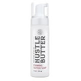 Hustle Butter Foaming Tattoo Soap 207ml – Tattoo Reinigungsschaum zur sanften Hautpflege – Beruhigt die Haut während und nach dem Tätowieren – entfernt Talg, Schmutz & Blut – Vegan & alkoholfrei