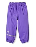 CareTec Unisex Kinder Rain Pants - Pu W/O Fleece Regenhose, Purple (633), 128 EU