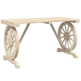 QJBSAVVA Biergartentisch Esstisch Klein Biertischgarnitur Outdoor Tisch - Gartentisch 115x55x65 cm Massivholz Tanne für Picknick Gelände Garten Essen Im Freien Alfresco Café