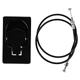 SEWOART Aluminium Zuggriff für Relaxsessel Ersatzgriff Schwarzer Entriegelungshebel für Sofa und Sessel Universeller Relaxsessel Griff ohne Werkzeug Montierbar