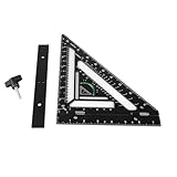 Winkelmesser, präziser Aluminium Zuschnitt zimmermannswinkel, ergonomisch mit klaren Skalen anschlagwinkel metall, for Werkstatt Heimwerkerprojekte