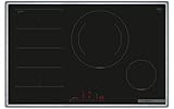 Bosch PXE845HC1E Serie 6 Induktionskochfeld (autark), 80 cm breit, intuitive Bedienung, 28 cm große Induktions-Kochzone, PerfectFry Plus Bratsensor, anpassbare Kochzonen