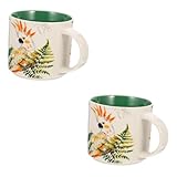 BESTonZON 2 Stück Doppelt Glasierte Tasse Porzellan-Kaffeetassen Keramik-Kaffeetassen Espressotassen Keramik Exquisite Kleine Tassen Die Büro-Kaffeetasse Kawaii-Tasse Keramiktassen