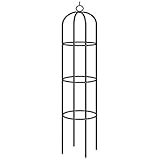 Gardebruk® Rosenbogen 240x140x37cm aus Metall Stabil Rostbeständig Pulverbeschichtet Schwarz Rankgitter Rankhilfe Rankbogen Metallbogen Gartenbogen
