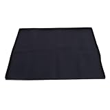 Cygmophing Unterlegmatte für Waschmaschinen, 50 x 60 cm, rutschfest, Silikon, für Waschküche, Schwarz