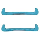 NOENNULL 2 Stück verstellbare Skateschuhe, Eismesserabdeckung, Klingenschutz, Schlittschuhschutz (blauer See)