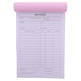 FUNOMOCYA Invoicebuch für Kleine Unternehmen Zweifache Lieferschein Quittungsbuch Robustes Kraftpapier für Bestell Rechnungserfassung Vielseitig für Handel Gastronomie Mobiles Arbeiten