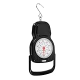 Baluue Kleine Mechanische Federwaage 20 kg mit Haken Handliche Hängewaage für Gepäck Reisen Angeln und Einkaufen