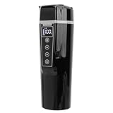 Auto-Wasserkocher, 12 V Auto-Wasserkocher, 500 Ml Edelstahl-Wasserkocher für das Auto mit Koch- und Isolierfunktionen, Tragbarer Elektrischer Reise-Wasserkocher für Autocamping