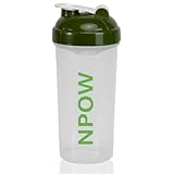 NPOW Protein-Shaker-Flasche für Shakes – Fitnessflaschen, Shaker für Protein-Shakes, Pulver-Smoothie-Flaschen To Go, Sport-Ergänzungs-Shaker, Pre-Workout-Flaschen-Shaker, Gym Cup