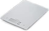 Soehnle Page Comfort 300 slim, digitale Küchenwaage, silber, Gewicht bis zu 10 kg (1-g-genau), Haushaltswaage mit Sensor-Touch, elektronische Waage inkl. Batterien, ultraflaches Design