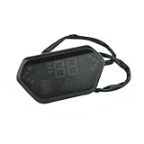 Digitaler Tachometer für Elektromotorrad 48V / 60V Kilometerzähler Motorrad LCD Display Digital Drehzahlmesser LCD