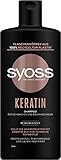 Syoss Shampoo Keratin (440 ml), Haarshampoo für schwaches und brüchiges Haar, füllt und glättet die Haarfaser, Formel mit Blauem Lotus & Amino-Komplex