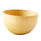 TOYANDONA Japanische Holzschale Klein Leichtes Serviergeschirr aus Natürlichem Holz mit Glatter Oberfläche Schadstofffrei und Bruchsicher Vielseitig für Salat Beilagen Babygerichte Geeignet