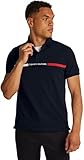 Tommy Hilfiger Herren Poloshirt Kurzarm Chest Insert Regular Fit, Blau (Desert Sky), XL